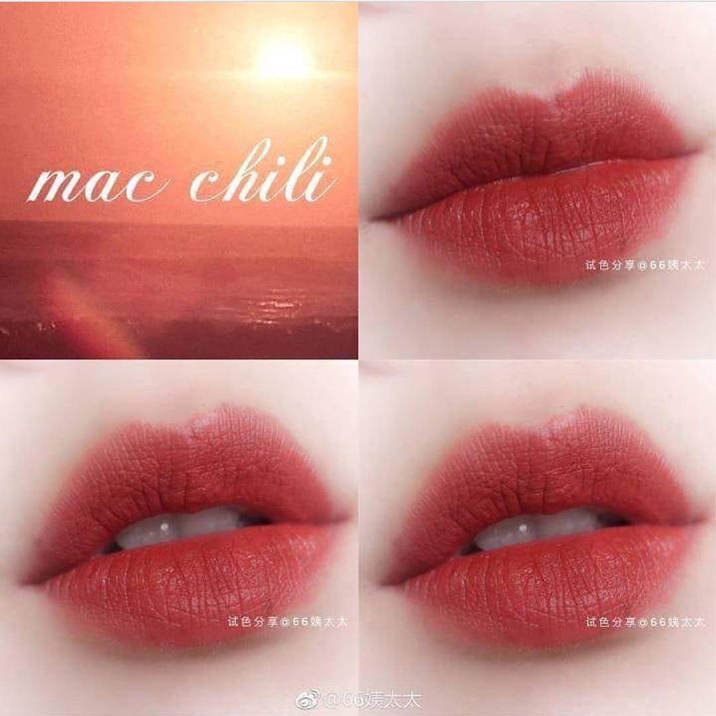 Son Mac Chili 602 Rettro Matte, Son MAC chính hãng sale lỗ bao check code date xa