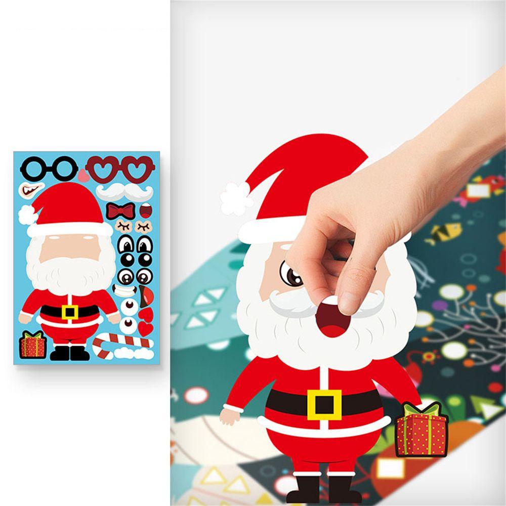 Miếng Dán Kính Họa Tiết Giáng Sinh Trang Trí Thủ Công Tái Sử Dụng Được