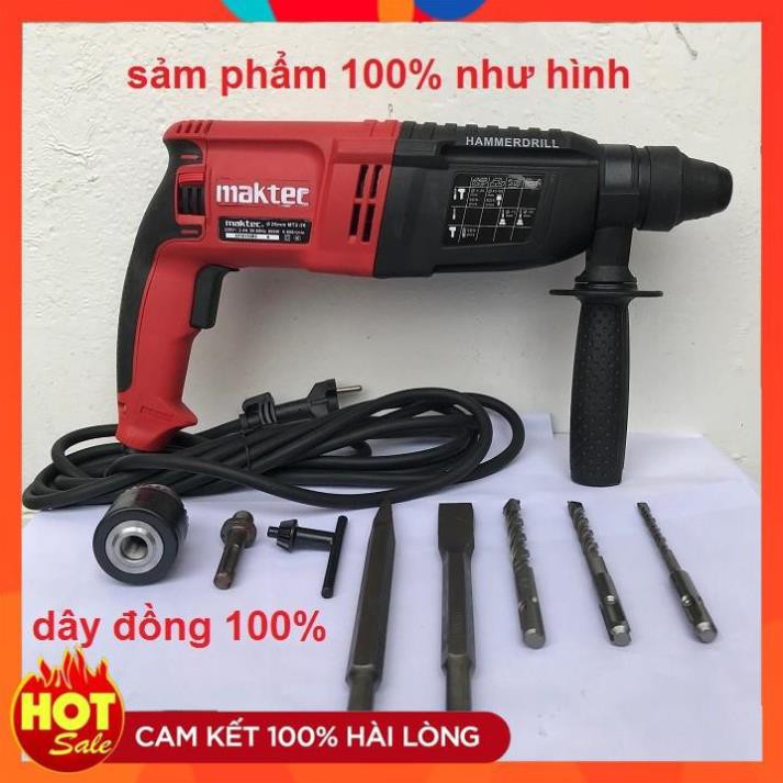 [Hàng Tốt] [ Combo] Máy khoan bê tông 3 chức năng Maktec MT26