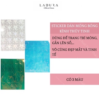Sticker dán móng bóng thủy tinh
