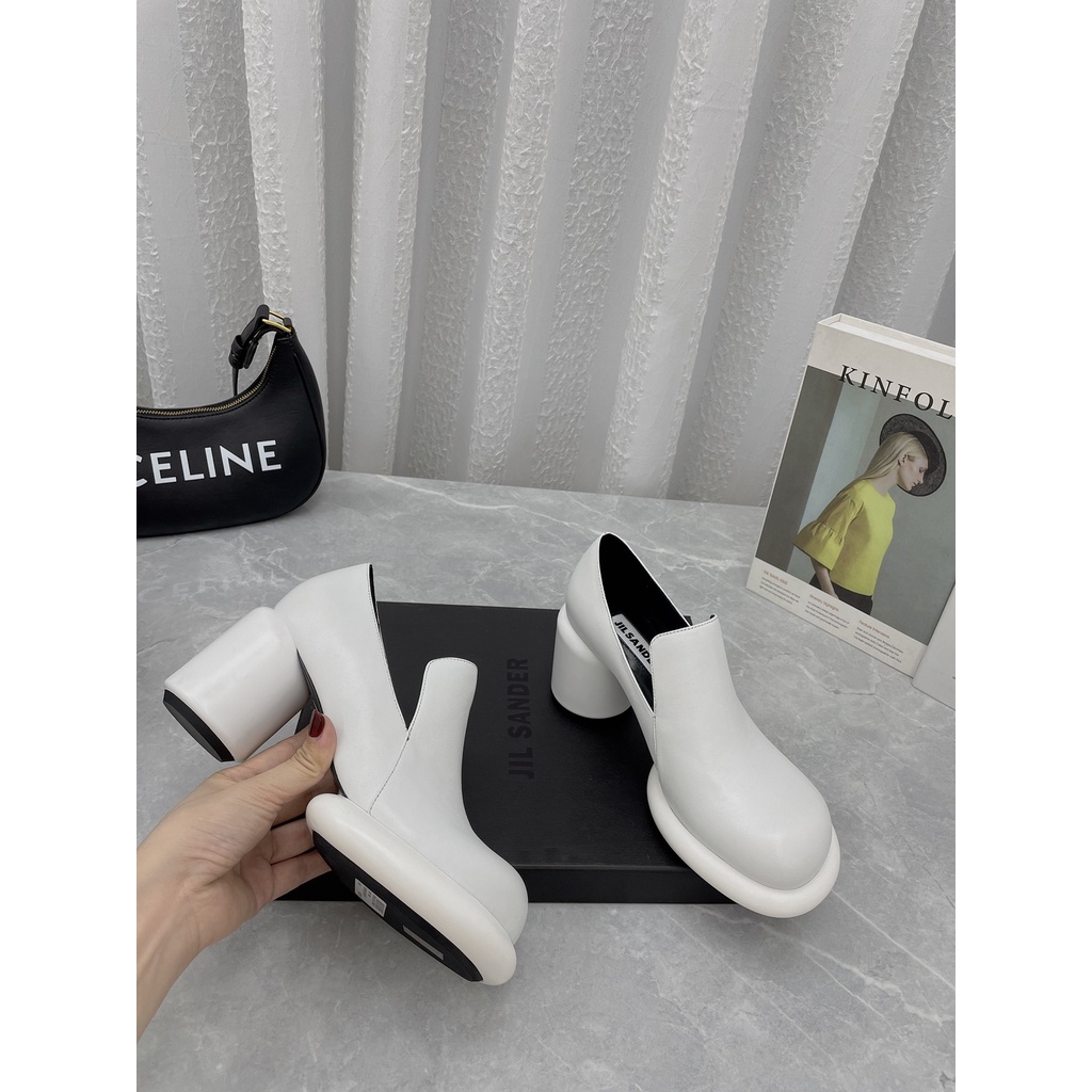 Giày cao gót da thật cao cấp JIL SANDER kiểu dáng độc lạ