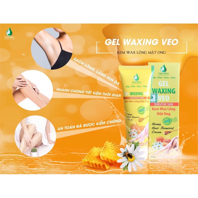 Kem Tẩy Lông Ngân Bình Gel waxing Veo