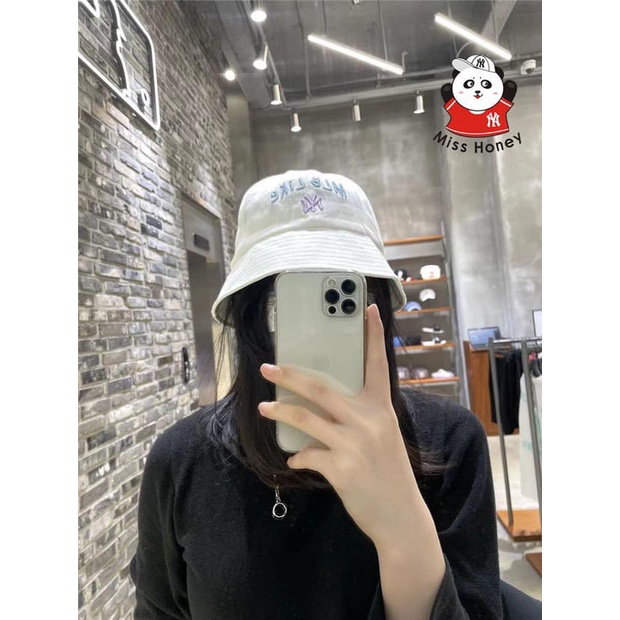 Mũ - nón vành, nón Bucket NY MLB Like, chất vải Kaki cotton thoáng mát. Hàng VNXK cao cấp