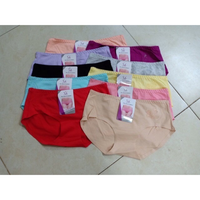 (9027) combo 10 chiếc quần lót cotton ko đường may