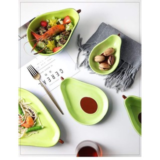 Bát sứ ăn dặm hình quả bơ