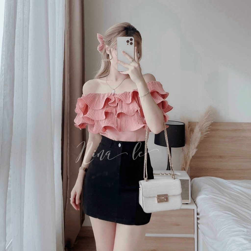 SET VÁY ÁO LỤA VÁY FORD UP thoi trang shop valentina