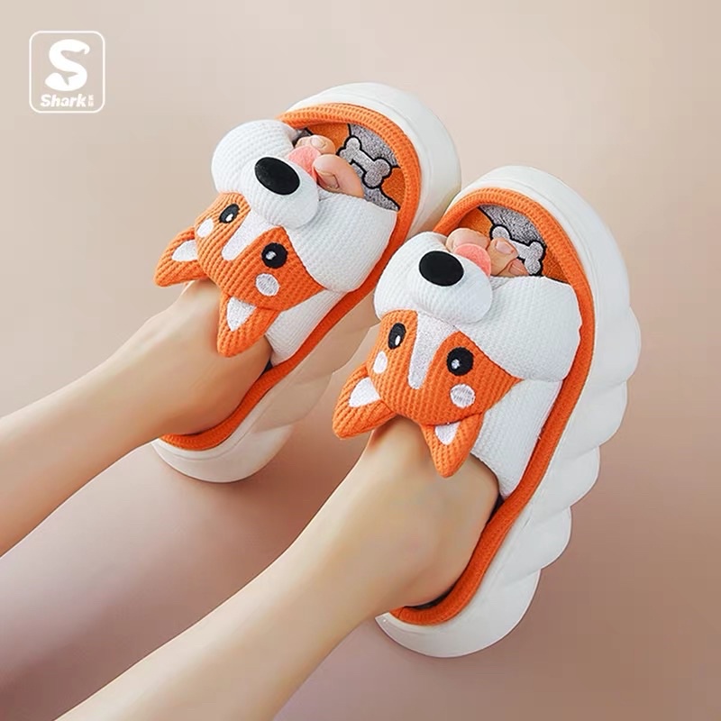 Dép lông chó shiba siêu xinh - chính hãng - cao 5cm