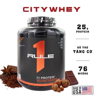 WHEY PROTEIN RULE1 5LBS2KG3 SỮA TẬP GYM TĂNG CƠ GIẢM MỠ - HÀNG MỸ