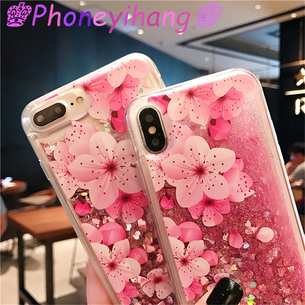OPPO Reno5 Reno 5 Pro A15 A93 A53 A33 A52 A72 A92 A12 A12e Reno4 4F F17Pro A83 Ốp điện thoại cát chảy hình hoa đào/ bãi biển cho | BigBuy360 - bigbuy360.vn