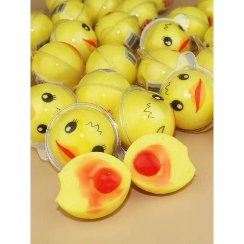 kẹo gums lucky duck hình con vịt có nhân(50v)