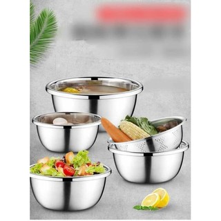 SET 5 BỘ RỔ CHẬU INOX