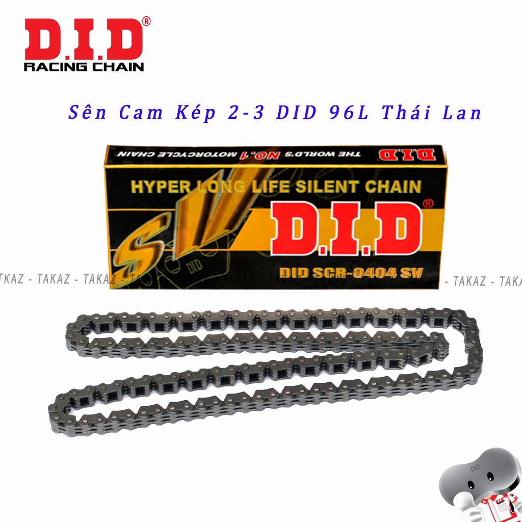 B1 Sên cam kép DID Thái Lan dùng cho xe Exciter 135cc - 96L ( Tép sên 2x3 ) như zin theo xe