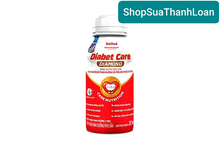 [HSD T9-2022] CHAI SBPS DIABET CARE DIAMOND 237ML (dành cho người đái tháo đường)