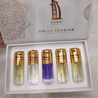 Set 5 chai Tinh dầu nước hoa Dubai