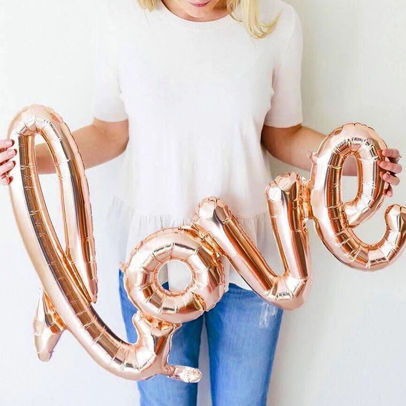 10Pcs Latex Heart Balloons/I Love You Shape Letter Foil Balloon/Anniversary Wedding Valentine's Day Party Supplies Decorations/Photography Background Props