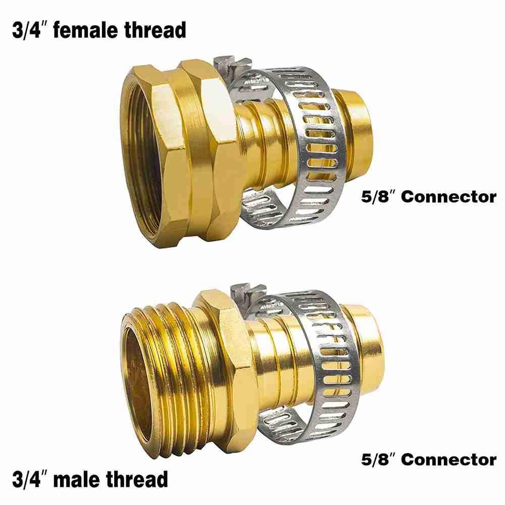 GOGOUP Đầu Nối Ống Nước Tưới Cây Bằng Đồng Chất Lượng Cao