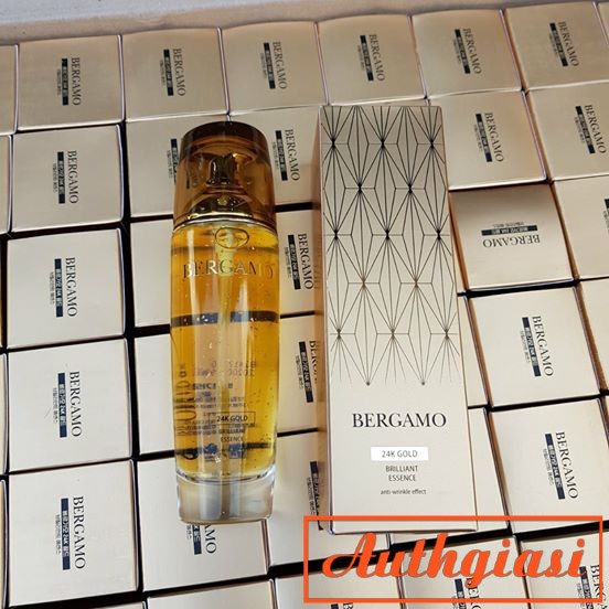 Auth Serum dưỡng trắng Bergamo White Vita \ 24K Gold Luminant Essence tinh chất căng mịn da 110ml