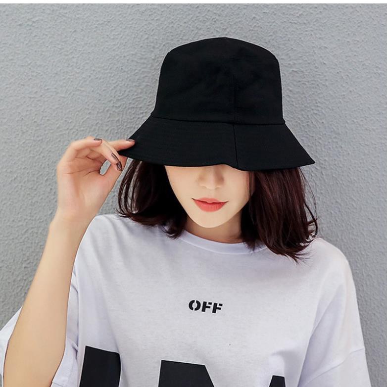 Mũ nữ vành tròn, nón nữ vải cotton thân thiện phong cách Hàn Quốc mã VAM0061