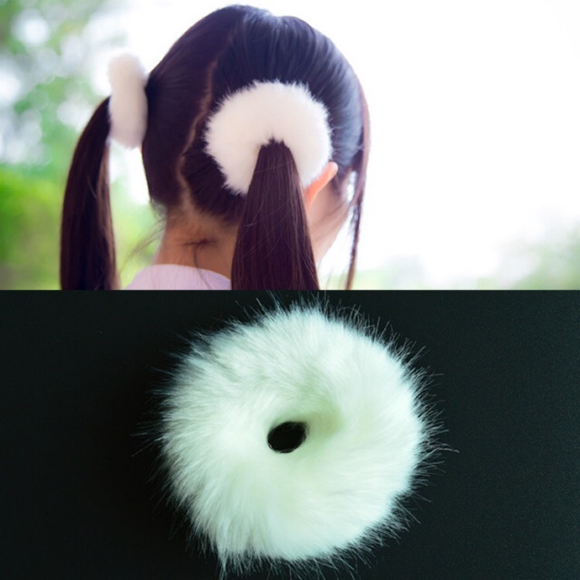 Pom pom - Chun buộc tóc cục bông dễ thương