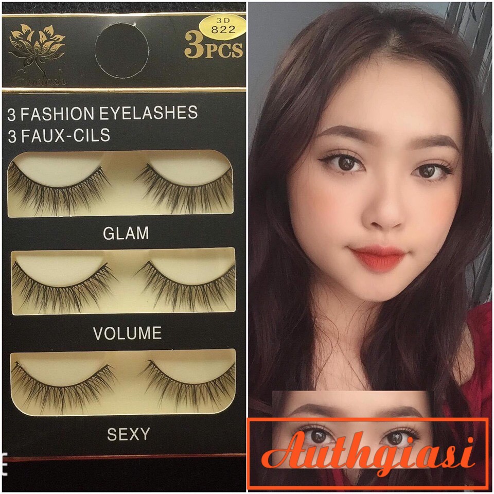 [MI TỰ NHIÊN] Sỉ Mi chồn 3D 3 đôi 3D 822