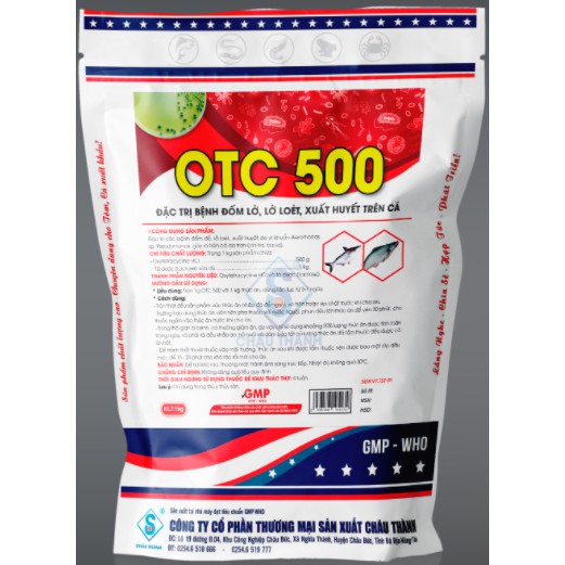 Thuốc Thủy Sản Đặc Trị Xuất Huyết Trên Cá, Lở Loét, Đốm Đỏ | OTC 500