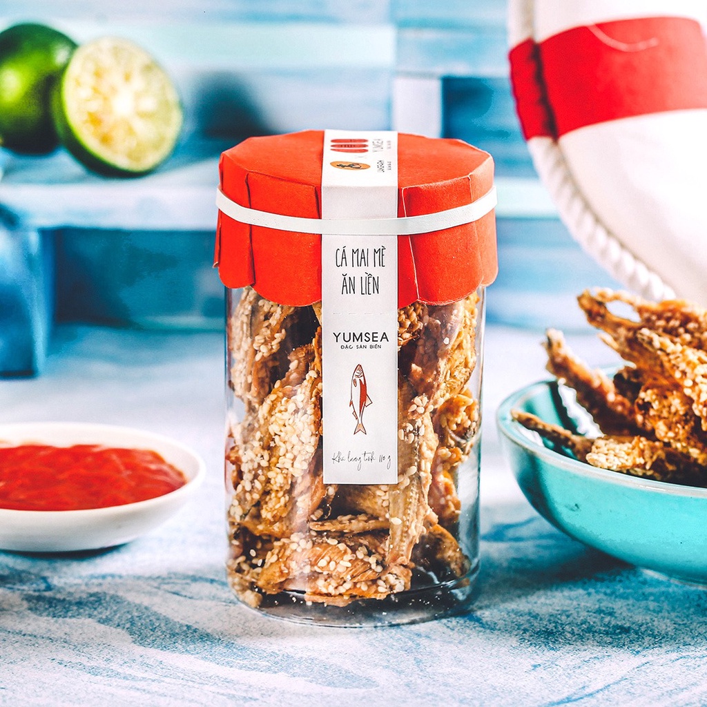 Cá mai mè ăn liền Yumsea, 110g, hũ, mẫu tobita