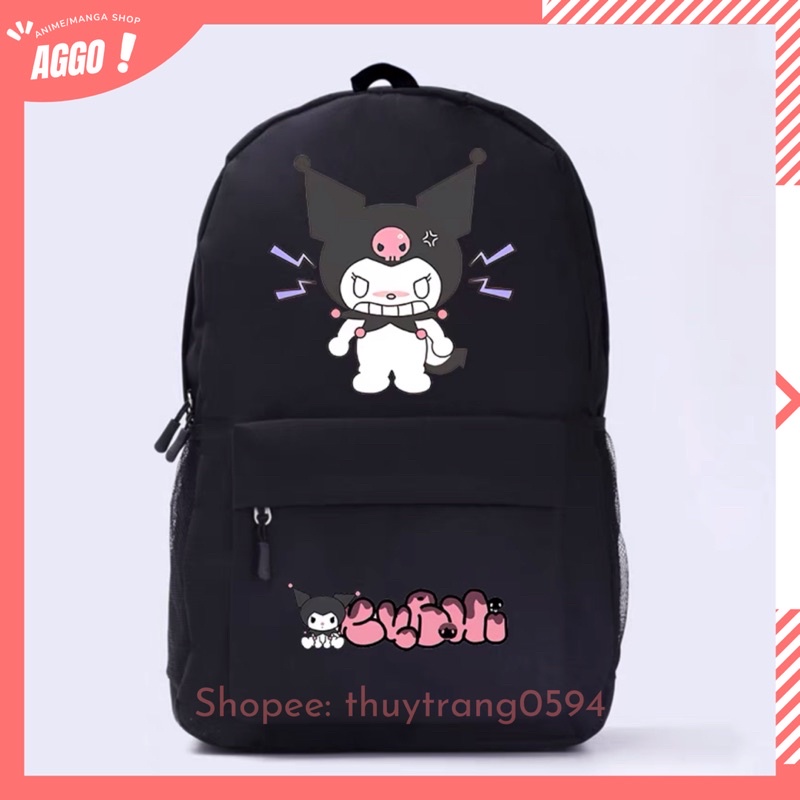 [ NHIỀU MẪU] Balo Đi Học Hoạt Hình Kuromi Và My Melody Dễ Thương