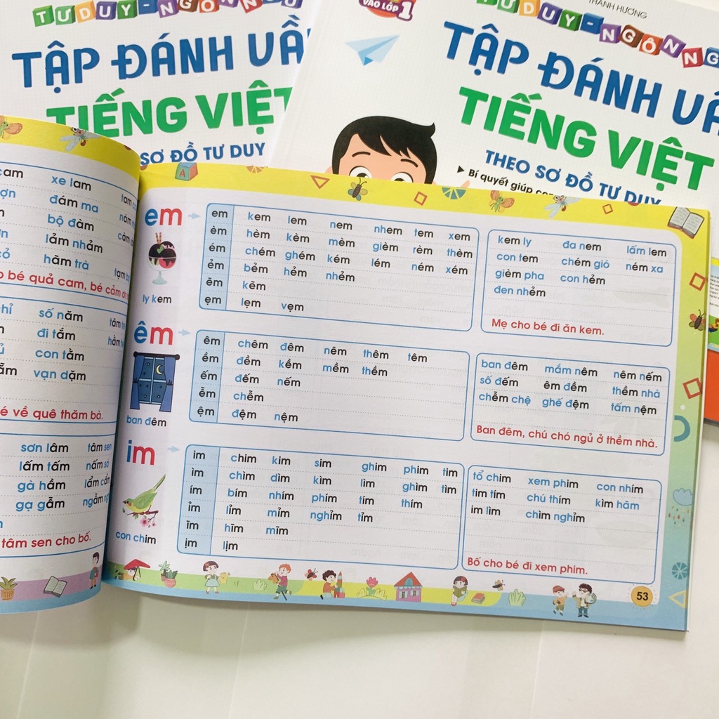 Sách - Tập đánh vần Tiếng Việt theo sơ đồ tư duy phiên bản mới 2021