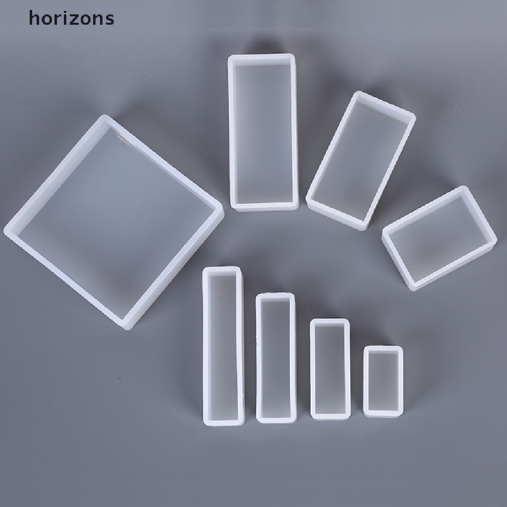 Khuôn Silicone Hình Vuông / Chữ Nhật / Chữ Nhật Làm Trang Sức Thủ Công DIY