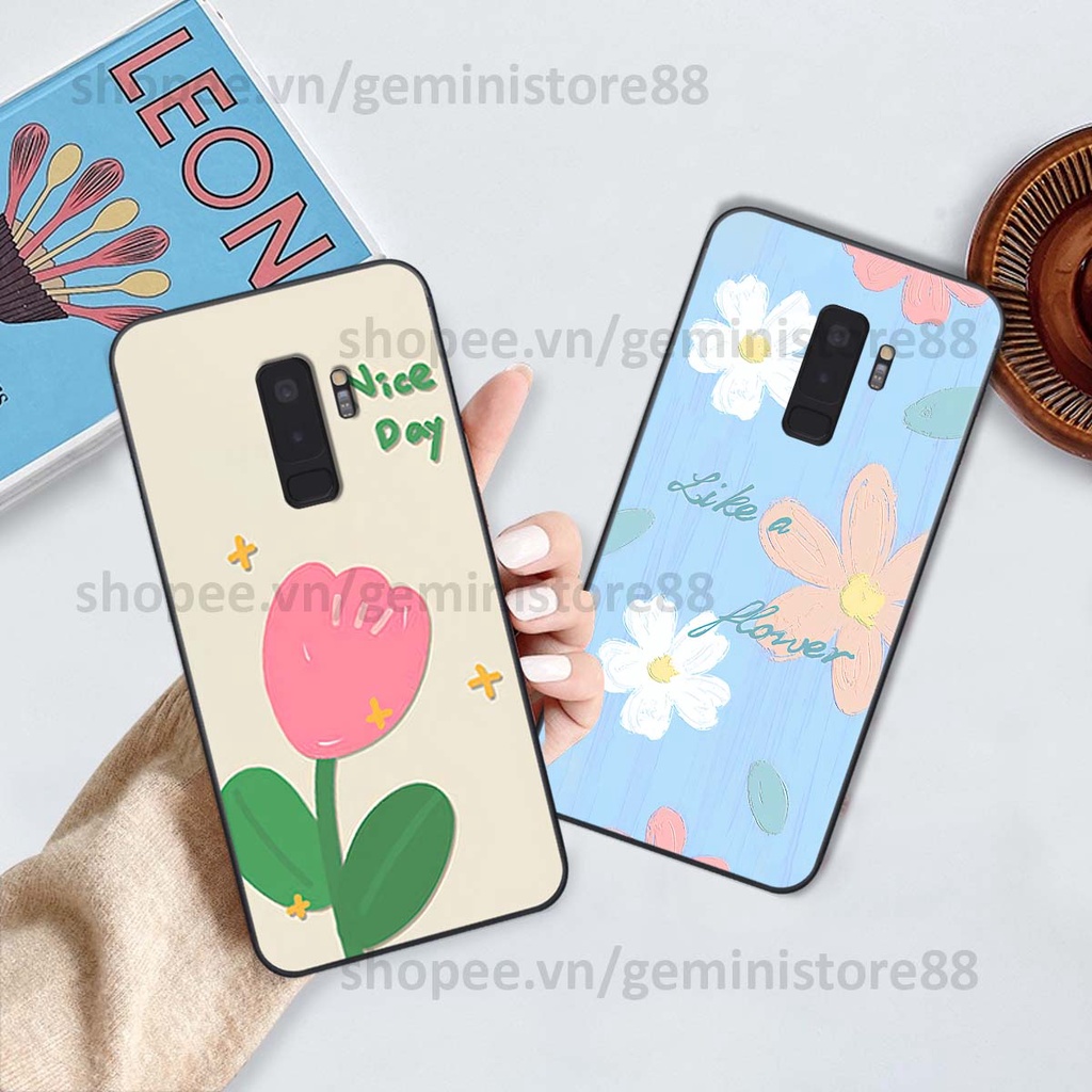 Ốp Samsung S9 / S9 Plus / S9+ in hình hoa lá nhiều màu sắc siêu đẹp, siêu xinh, siêu cá tính