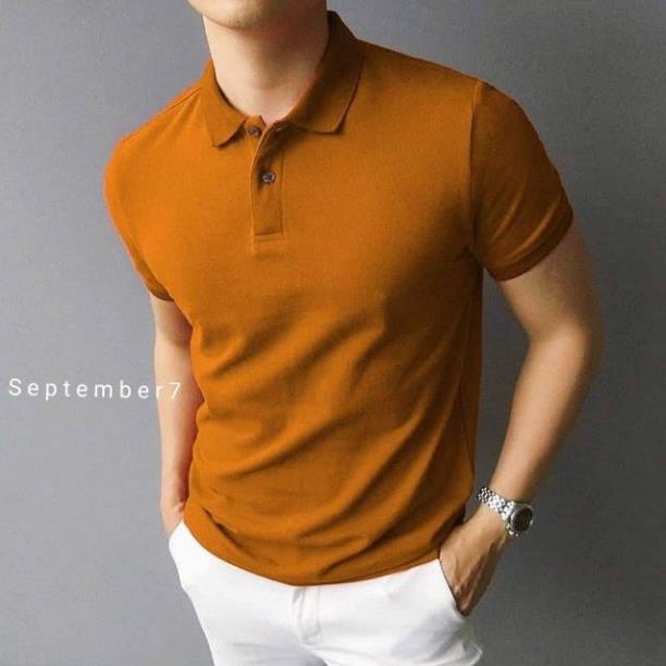 Áo COTTON POLO trơn nam - chất liệu cá sấu mềm mịn, thấm hút mồ hôi September 7th chính hãng !