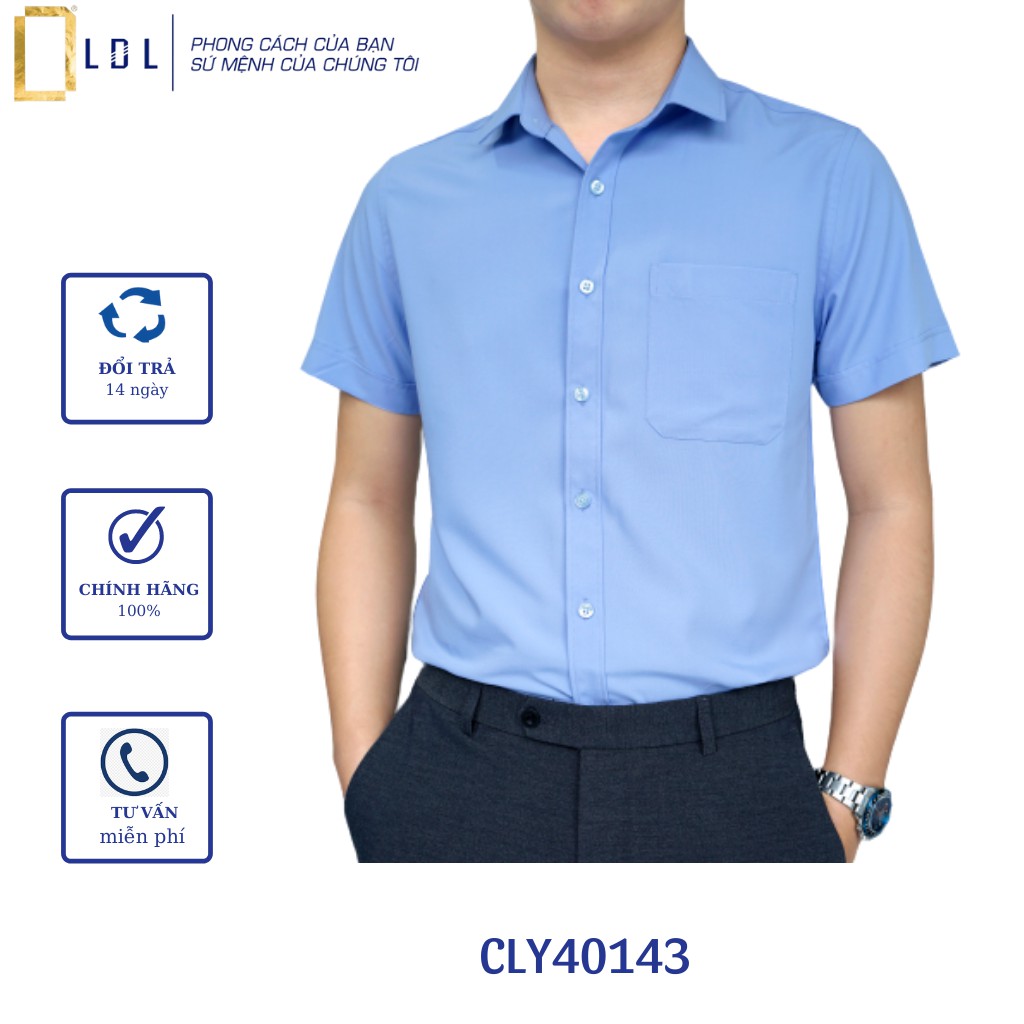 Áo sơ mi nam trơn tay ngắn công sở cao cấp LDL chất liệu bamboo size 38 39 40 41 42 43 | BigBuy360 - bigbuy360.vn