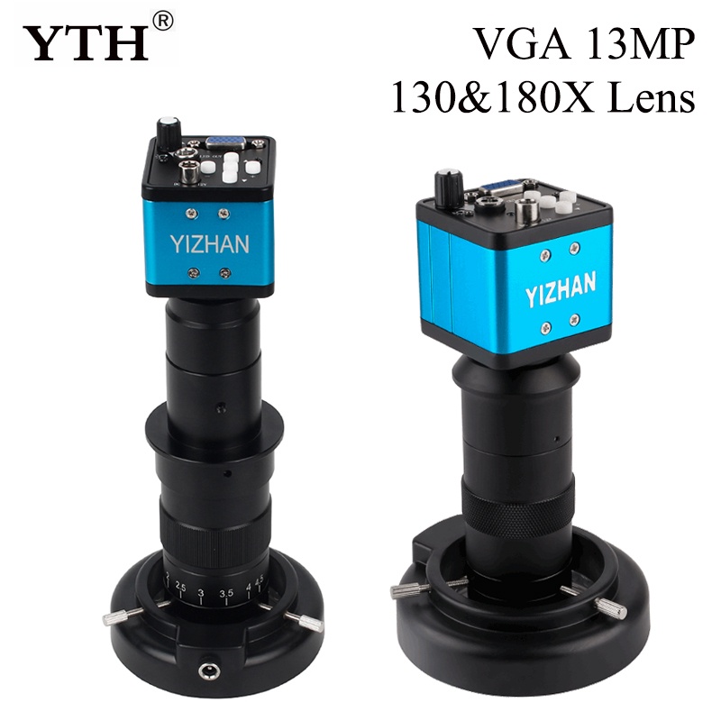 Bộ Ống Kính Hiển Vi Kỹ Thuật Số VGA 13MP + Ống Kính Tùy Chỉnh 130X + Đèn LED Pcb Cho Sửa Chữa Điện