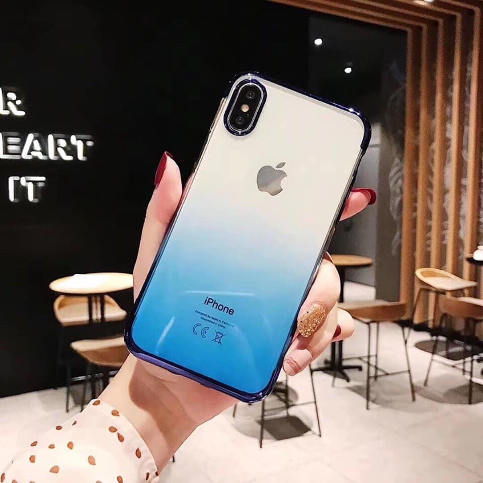 [Giảm Sốc] Ốp Dẻo Viền Crom  Cầu Vồng Hot Hit Iphone 6 6Plus 7Plus 8 8Plus X Xs Xsmax - Pin Dự Phòng Store