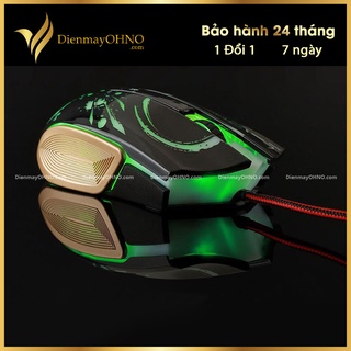 Chuột Máy Tính Gaming Bosston GM100 Chính Hãng Chuột Chơi Game Laptop PC Có Dây Gaming LED - Điện Máy OHNO
