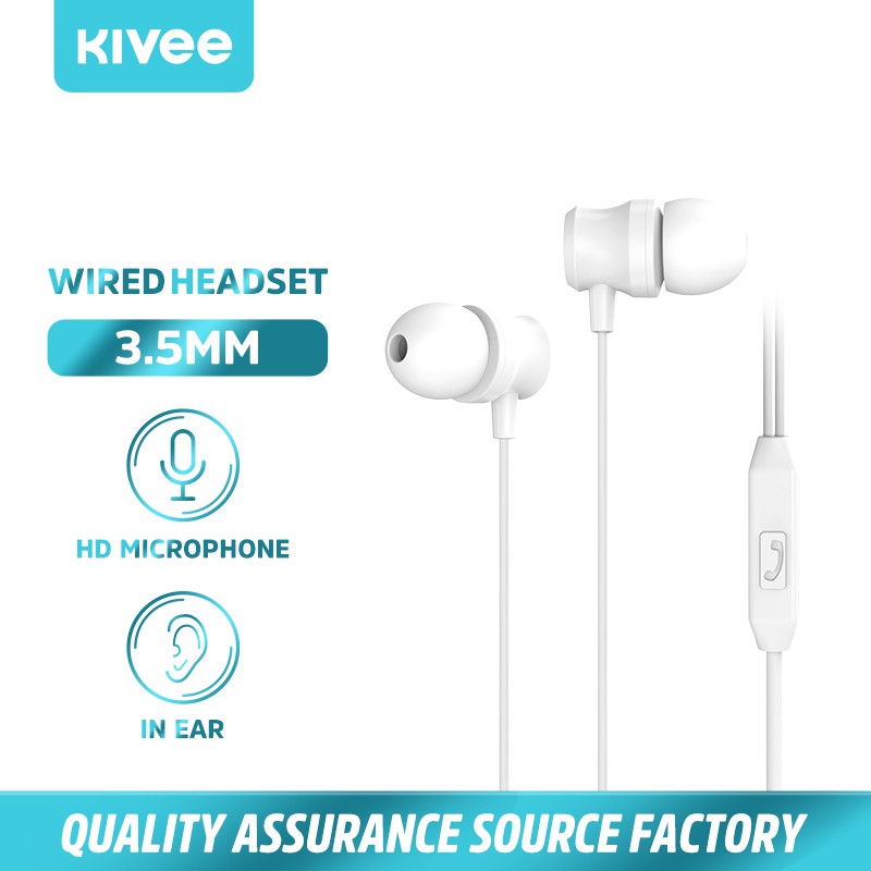 Tai nghe nhét tai Kivee jack cắm 3.5mm âm thanh chất lượng cao