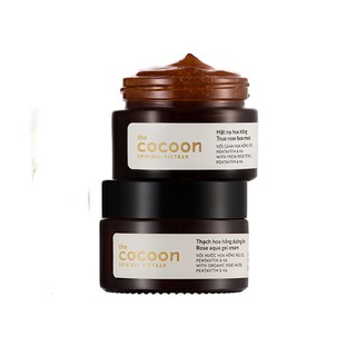 Combo mặt nạ hoa hồng cocoon 30ml + thạch hoa hồng dưỡng ẩm cocoon 30ml