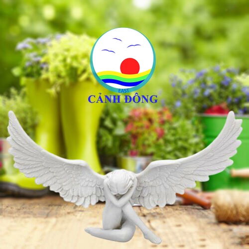 Tượng cô gái thiên thần 18cm đầy nghệ thuật