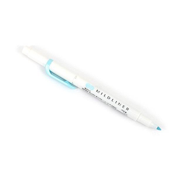 Bút đánh dấu Zebra Mildliner Highlighter - Bold/Five - Màu xanh dương (Mild Blue)