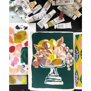 [TANUKI ART] Màu Holbein Acrylic Gouache Set Primary
