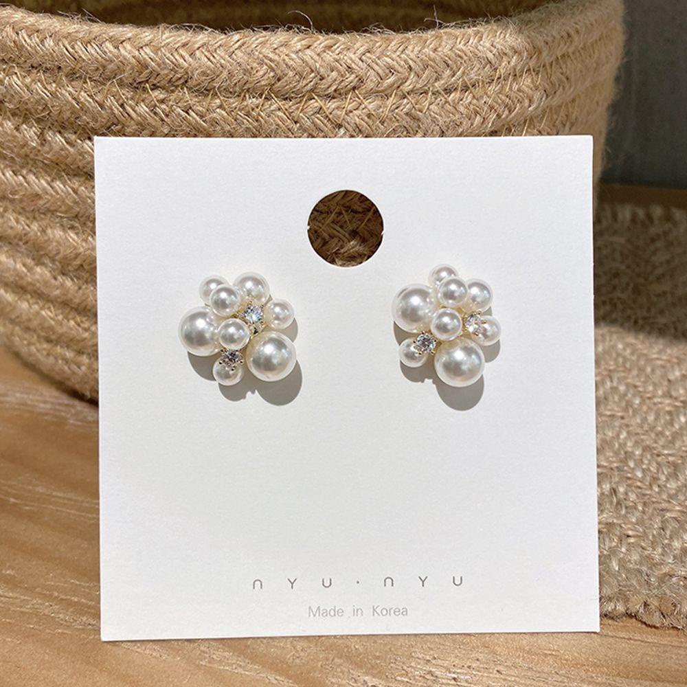 Bông Tai Hàn Quốc Màu Trơn Cá Tính Cho Nữ