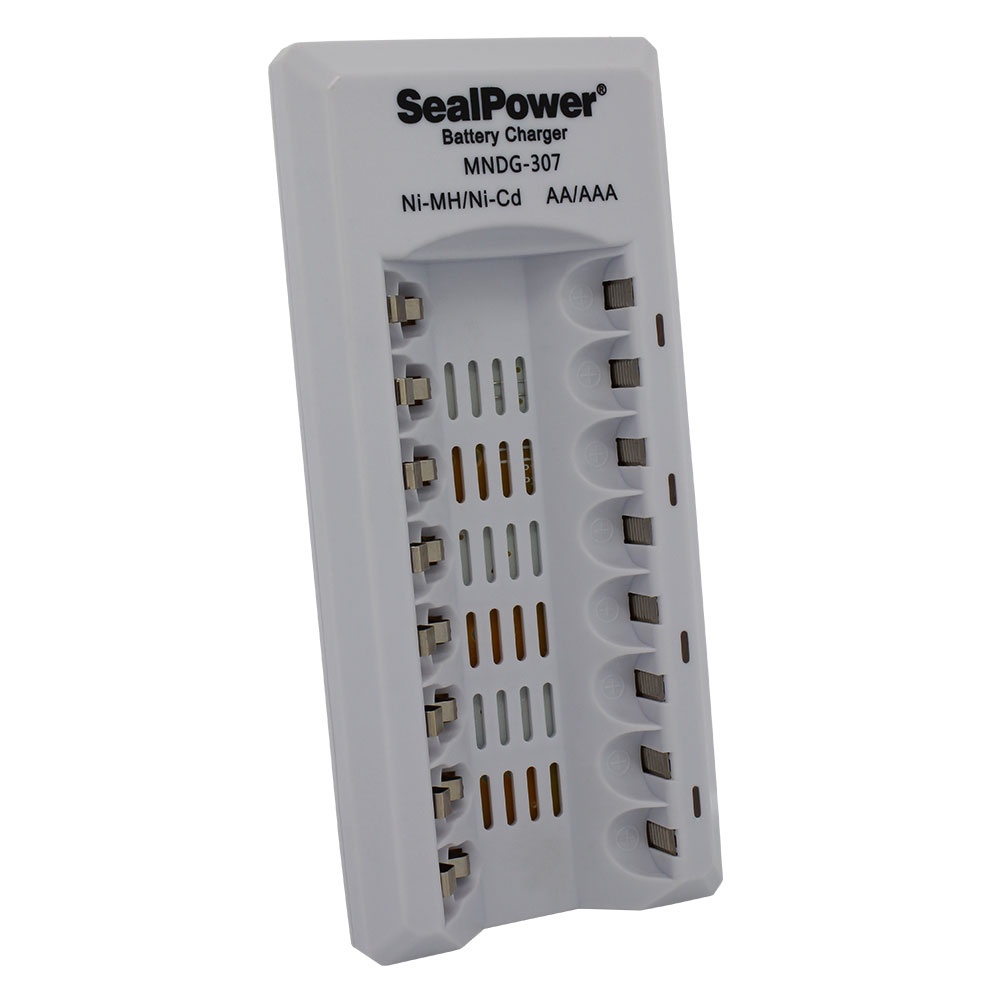 Máy sạc SealPower MNDG-307,sạc thông minh tự ngắt,4 kênh đôi,kèm pin sạc AA 2400mAh/ AAA1000mA