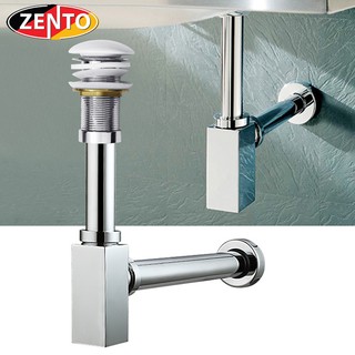 Bộ xi phông lavabo xả nhấn sứ Modern P-Trap ZXP118