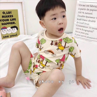 Combo 32 bộ cotton tre và 32 bộ điều hoà Quảng Châu cho bé vu