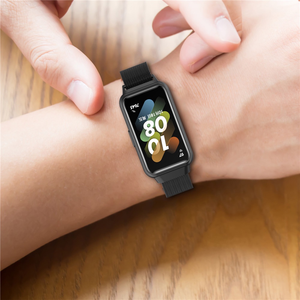 Dây Đeo Inox Cho Đồng Hồ Thông Minh Huawei Band 8 7 6 / Honor Band 6