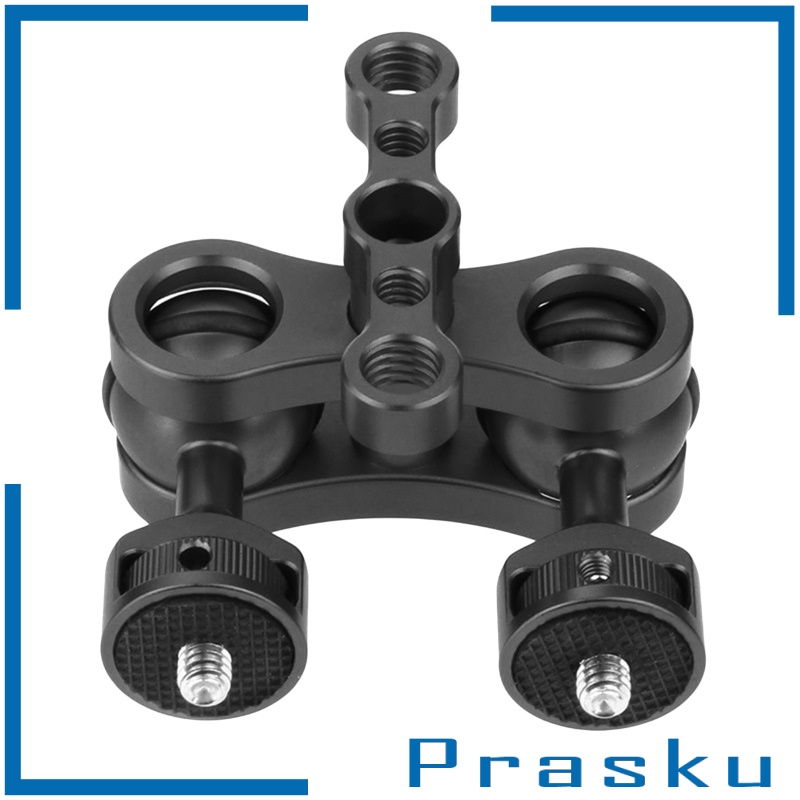 [PRASKU]CNC 360 Arm Hand Extension Adapter Double Ballheads for Gopro Hero