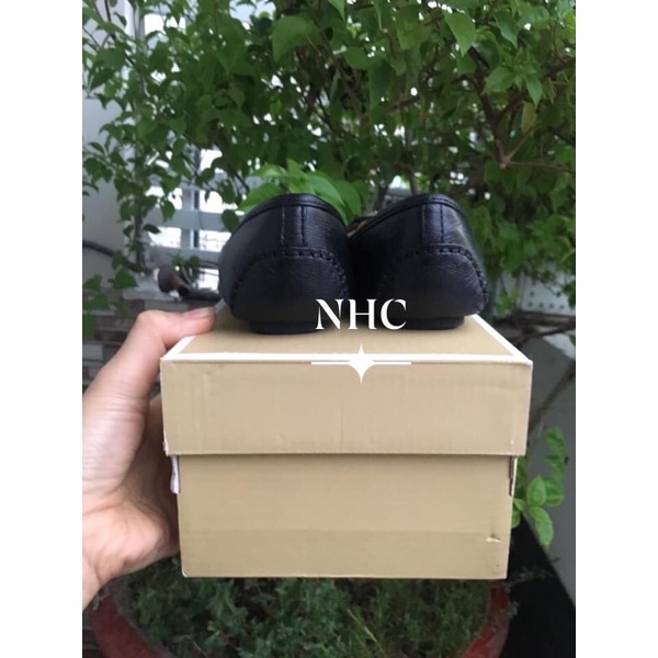 Giày Búp Bê Michael Kors Black Tag Bạc Size 7