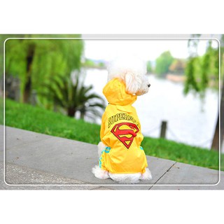 Áo mưa cao cấp Superman dành cho chó lớn