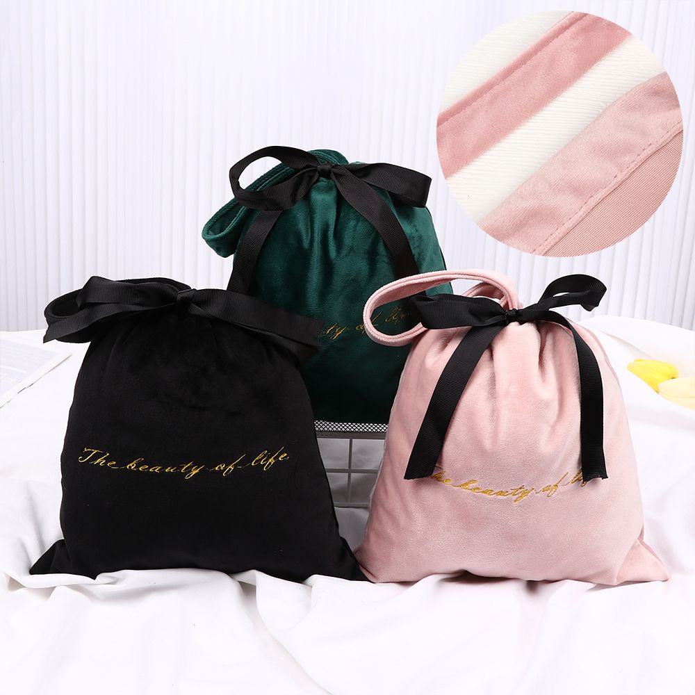 Túi nhung đựng đồ trang sức nhiều màu tùy chọn tiện dụng