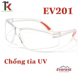 Kính bảo hộ chống bụi, chống tia UV nhập khẩu Chính hãng Everest EV-201 trắng Đài Loan [SALE SẬP SÀN]